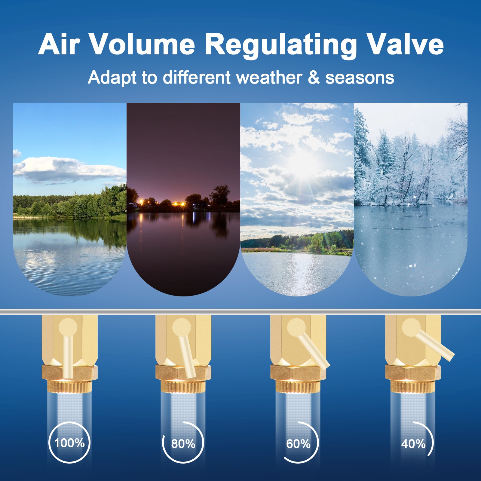 Pond Air Aerator Compressor With Timer For Deep Water Circulation_voghion.com